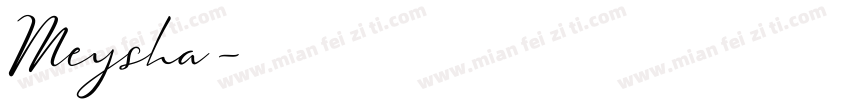 Meysha字体转换