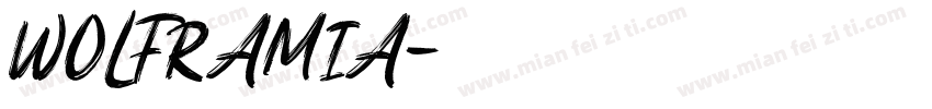 WOLFRAMIA字体转换