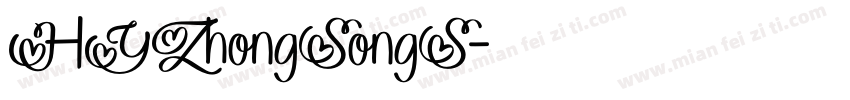 HYZhongSongS字体转换