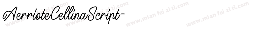 AerrioteCellinaScript字体转换