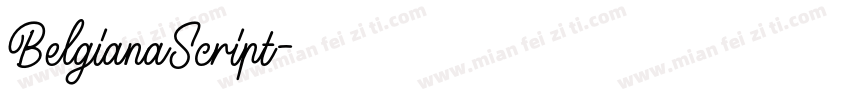 BelgianaScript字体转换