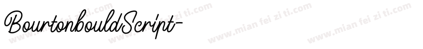 BourtonbouldScript字体转换