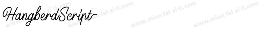 HangberdScript字体转换