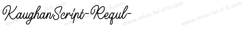 KaughanScript-Requl字体转换