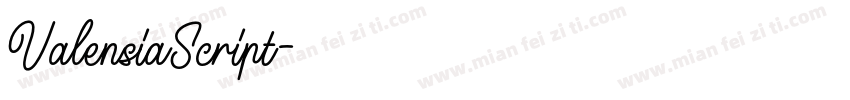 ValensiaScript字体转换