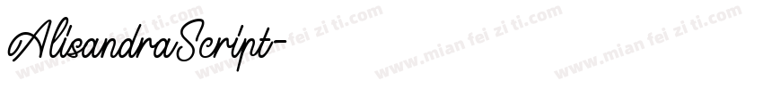 AlisandraScript字体转换