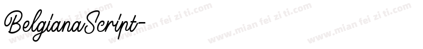 BelgianaScript字体转换