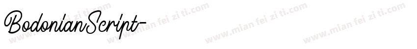 BodonianScript字体转换