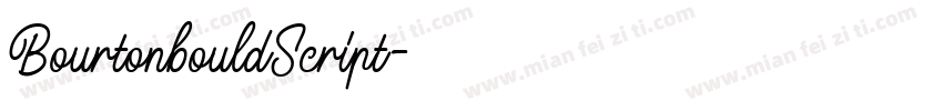 BourtonbouldScript字体转换