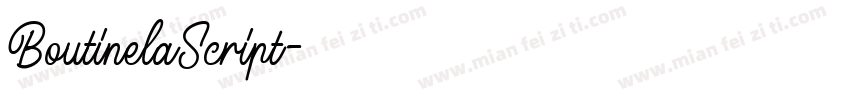 BoutinelaScript字体转换