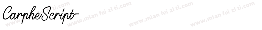 CarpheScript字体转换