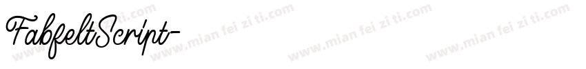 FabfeltScript字体转换
