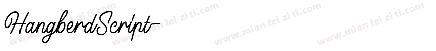 HangberdScript字体转换
