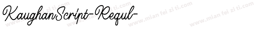 KaughanScript-Requl字体转换