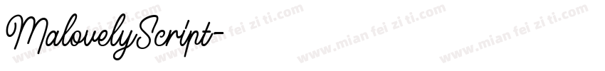 MalovelyScript字体转换
