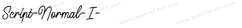 Script-Normal-I字体转换