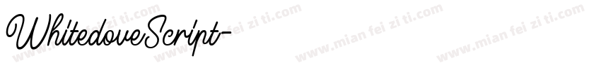 WhitedoveScript字体转换