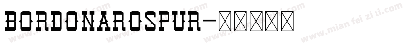 BordonaroSpur字体转换