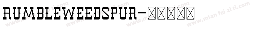 RumbleweedSpur字体转换