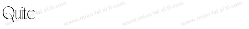 Quite字体转换