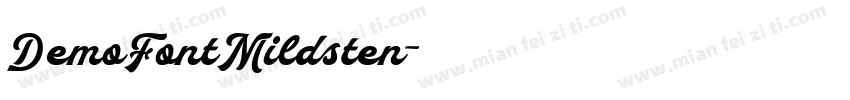 DemoFontMildsten字体转换