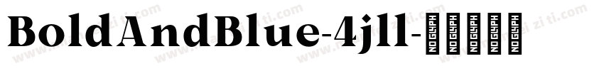 BoldAndBlue-4jll字体转换