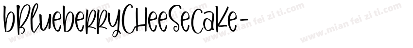 bBlueberryCheesecake字体转换