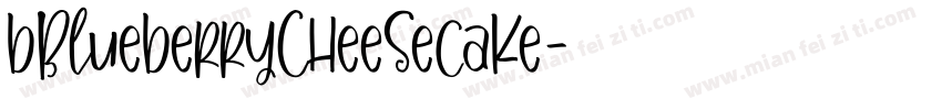 bBlueberryCheesecake字体转换