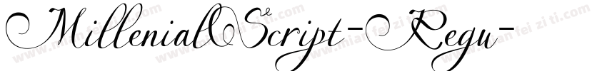 MillenialScript-Regu字体转换