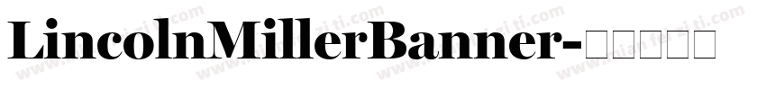LincolnMillerBanner字体转换