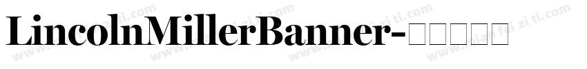LincolnMillerBanner字体转换