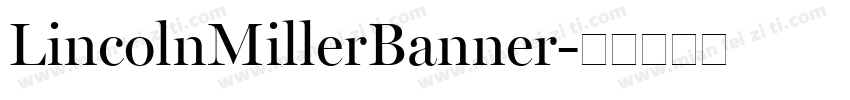 LincolnMillerBanner字体转换