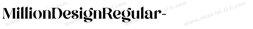 MillionDesignRegular字体转换