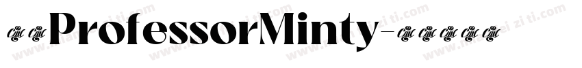 家族ProfessorMinty字体转换