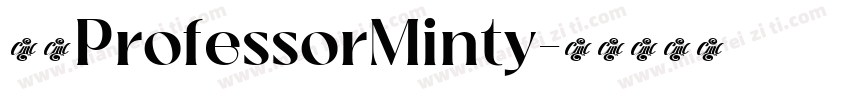 家族ProfessorMinty字体转换