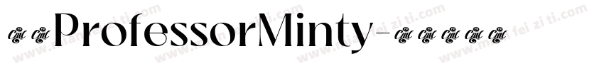 家族ProfessorMinty字体转换