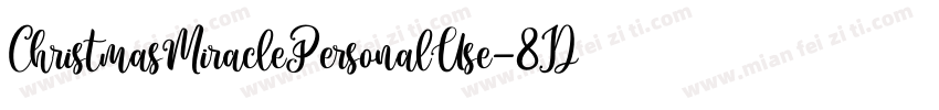 ChristmasMiraclePersonalUse-8DZ0字体转换