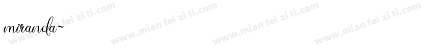 miranda字体转换
