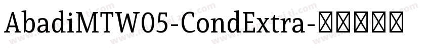 AbadiMTW05-CondExtra字体转换