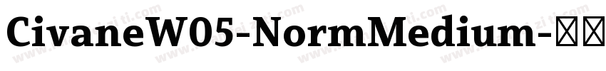 CivaneW05-NormMedium字体转换