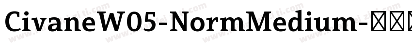 CivaneW05-NormMedium字体转换
