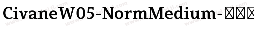 CivaneW05-NormMedium字体转换