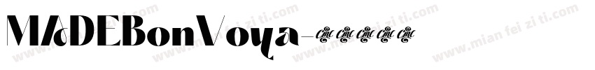 MADEBonVoya字体转换