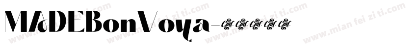 MADEBonVoya字体转换