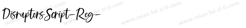 DisruptorsScript-Reg字体转换