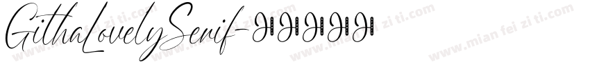 GithaLovelySerif字体转换