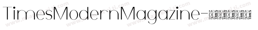TimesModernMagazine字体转换