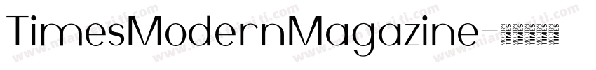 TimesModernMagazine字体转换