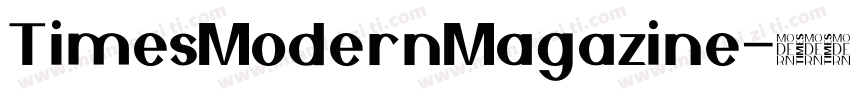 TimesModernMagazine字体转换