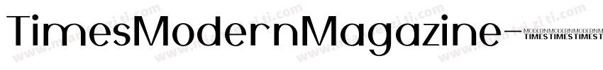 TimesModernMagazine字体转换